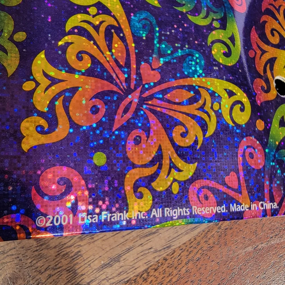 Vintage Y2K Lisa Frank Siamese Cats Roxi & Rollie Zipper 3 Ring Binder, Folders